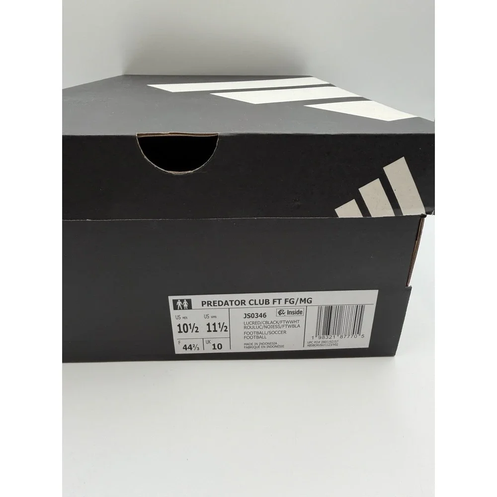 Adidas Predator Club FT FG/MG Soccer Cleats,Men's 10.5, Women's 11.5,JS0346, NIB